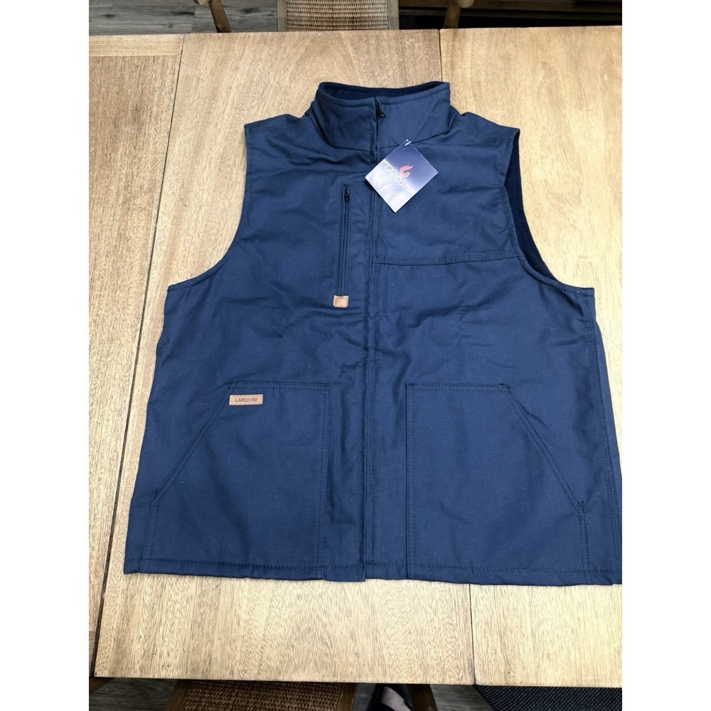 LAPCO‎ FR Flame Resistant Work Vest Navy Blue Large